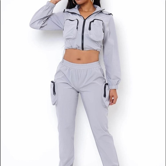 Retro moon grey 2 piece set - Picture 2 of 2